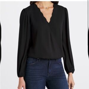 Elegant Black Women's Top